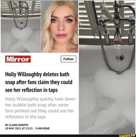 her reflection holly willoughby bath picture|Holly Willoughby uses THAT now